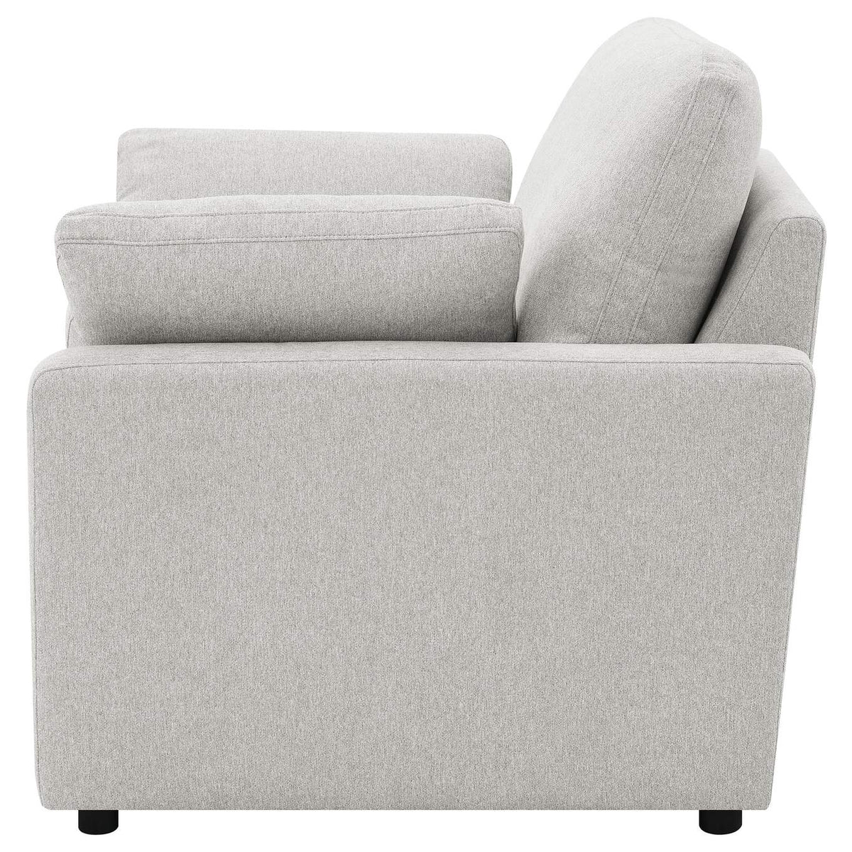 609563P Collins Upholstered Power Recliner Chair Grey