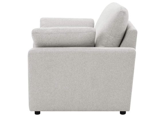 609563P Collins Upholstered Power Recliner Chair Grey