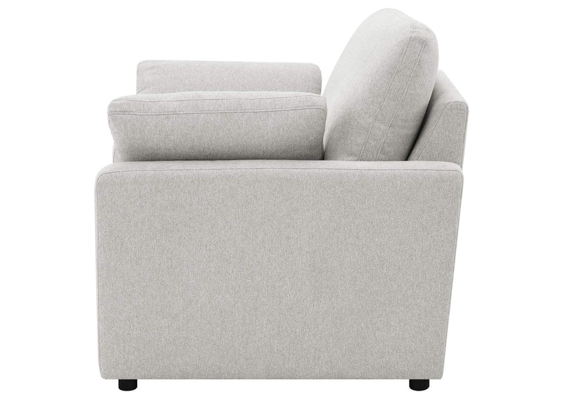 609563P Collins Upholstered Power Recliner Chair Grey