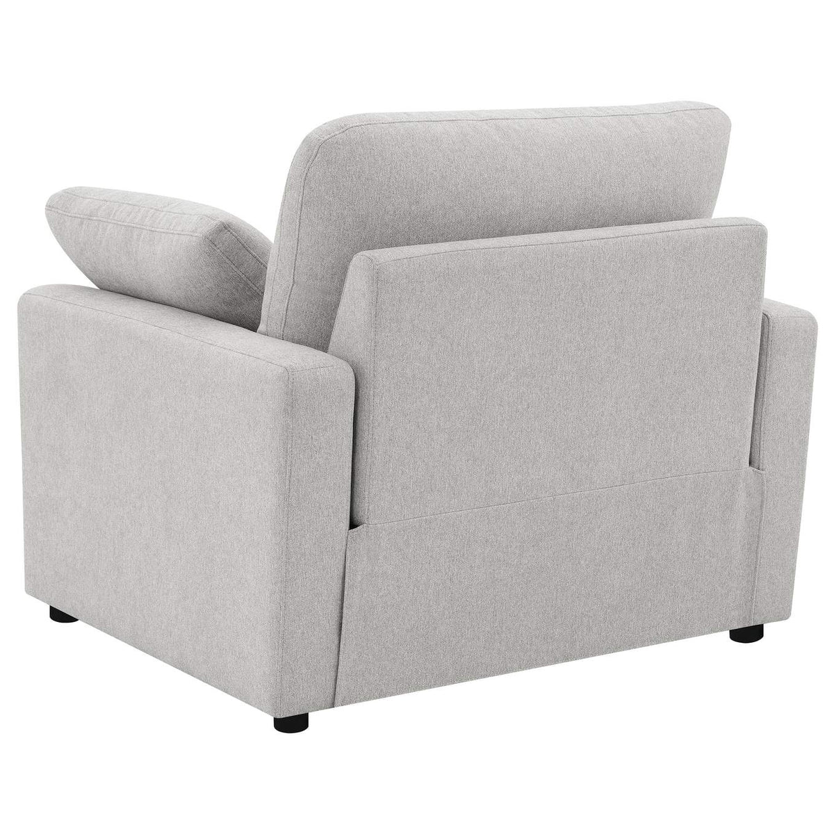 609563P Collins Upholstered Power Recliner Chair Grey