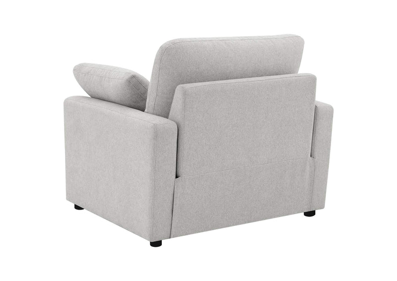 609563P Collins Upholstered Power Recliner Chair Grey