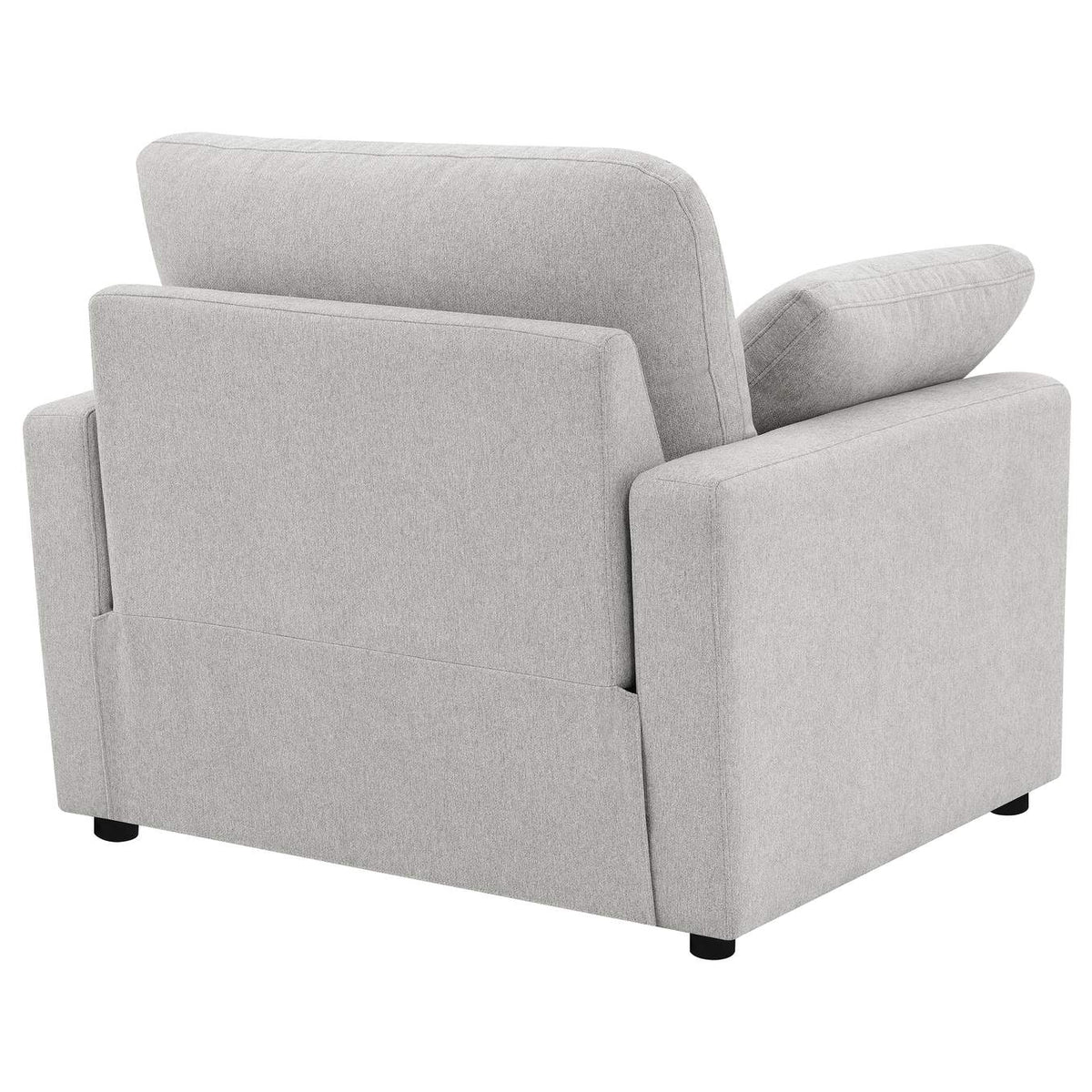 609563P Collins Upholstered Power Recliner Chair Grey
