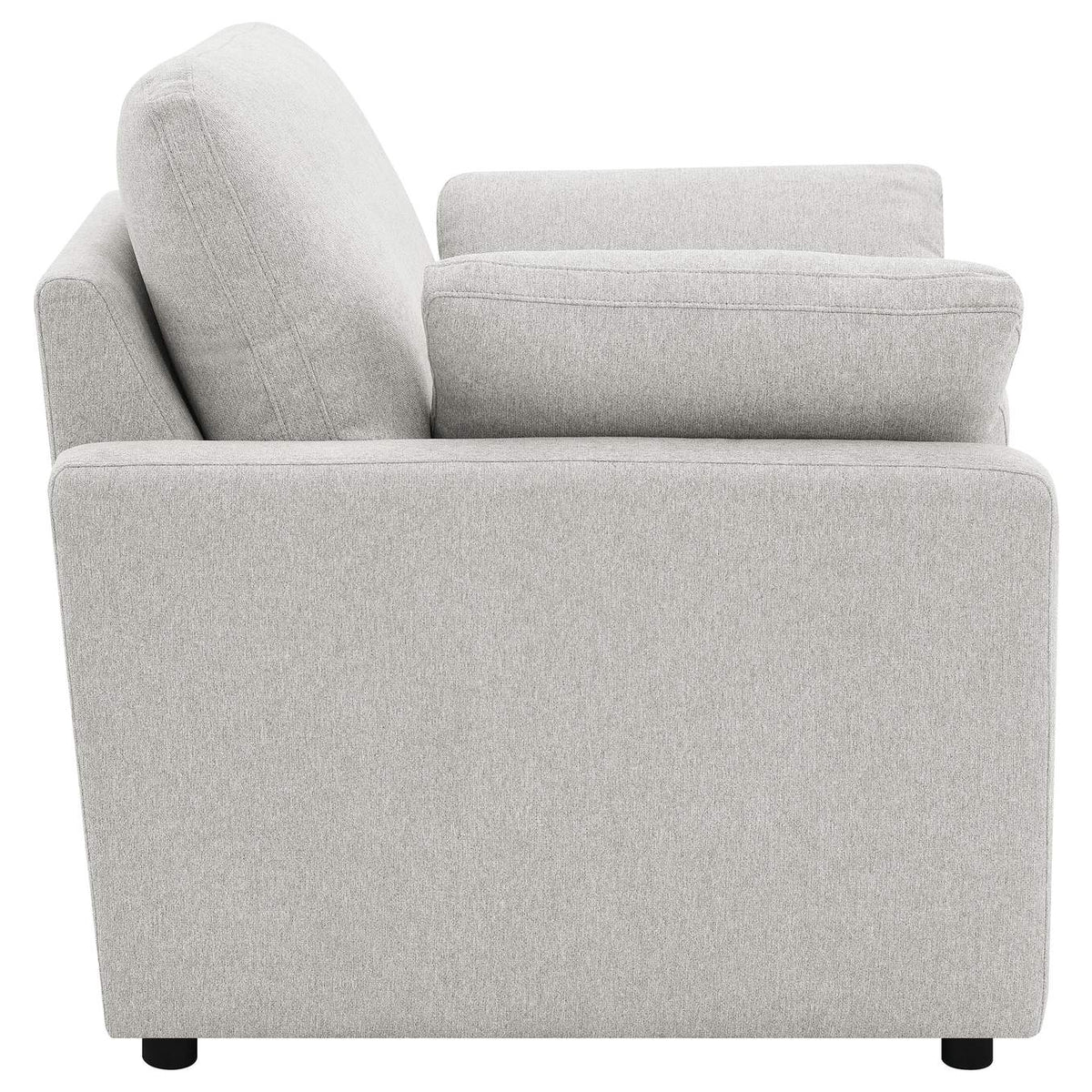 609563P Collins Upholstered Power Recliner Chair Grey