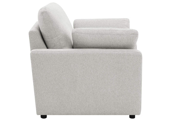 609563P Collins Upholstered Power Recliner Chair Grey