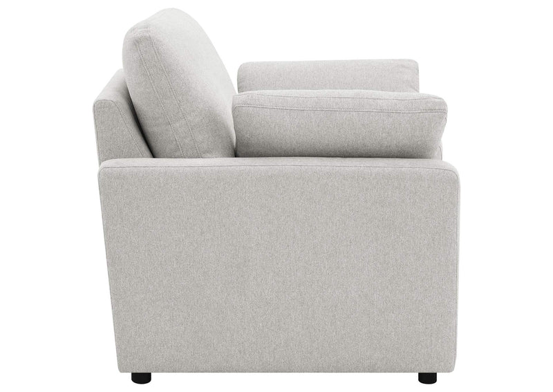609563P Collins Upholstered Power Recliner Chair Grey
