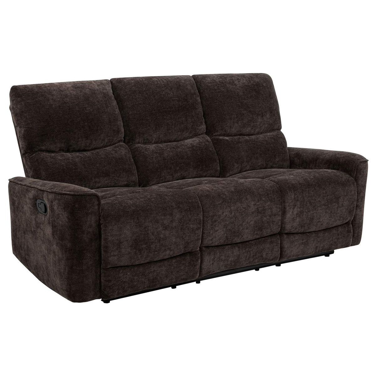 609571-S2 Navarro 2-piece Upholstered Reclining Sofa Set Dark Brown
