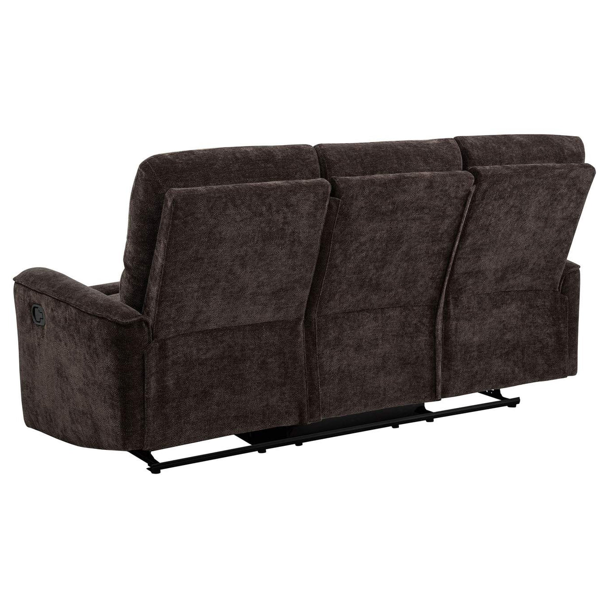 609571-S2 Navarro 2-piece Upholstered Reclining Sofa Set Dark Brown