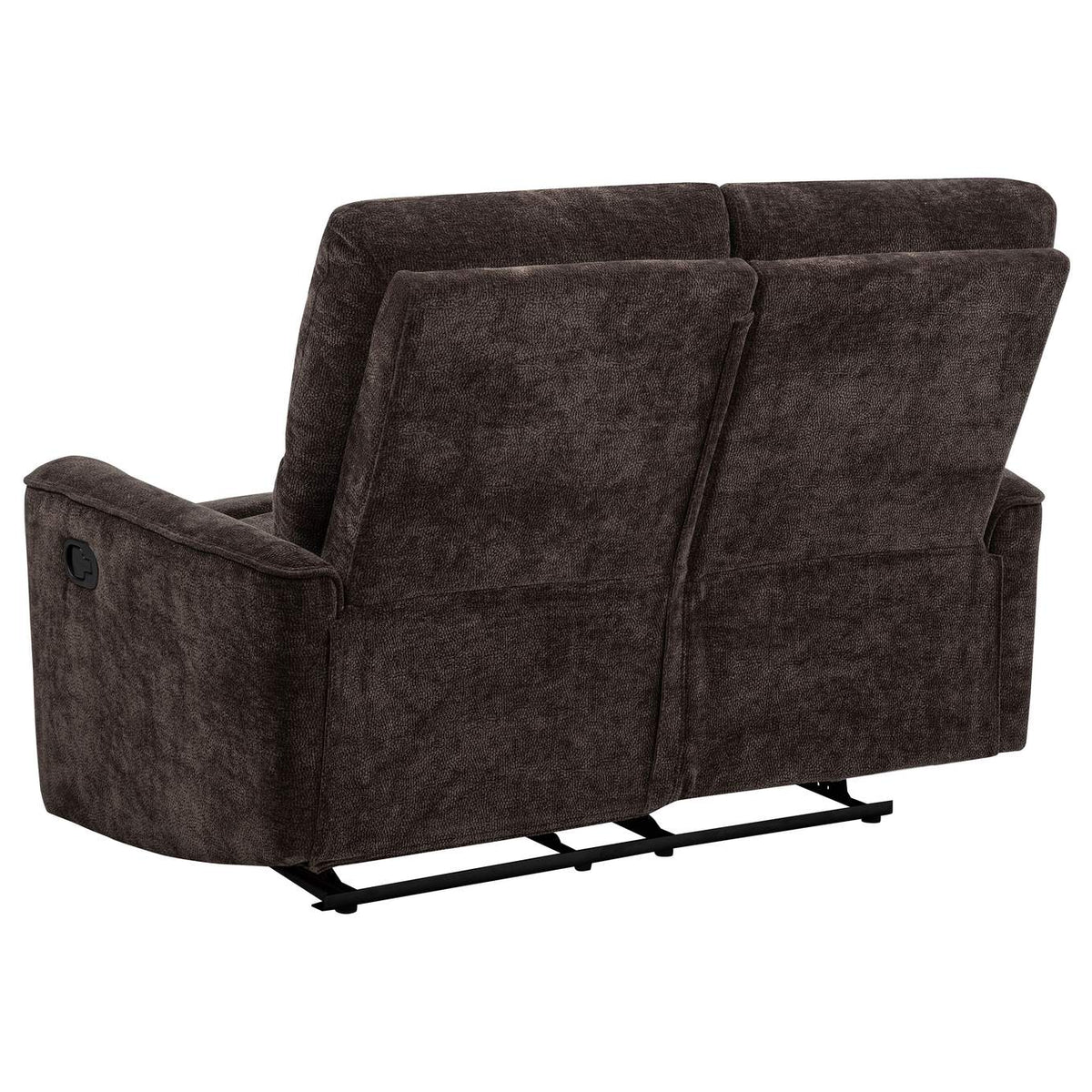 609571-S2 Navarro 2-piece Upholstered Reclining Sofa Set Dark Brown