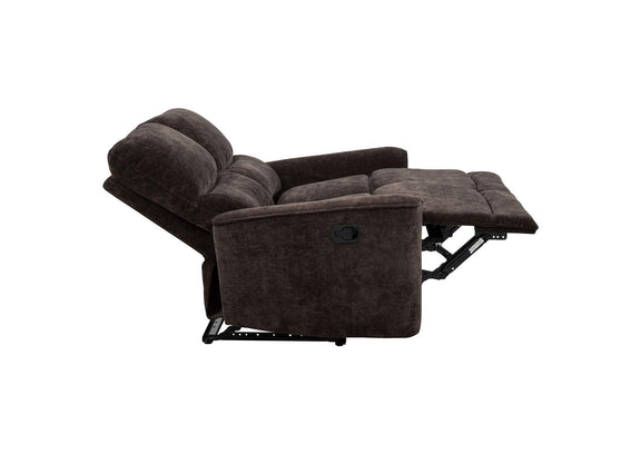 609571-S2 Navarro 2-piece Upholstered Reclining Sofa Set Dark Brown