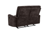 609571-S3 Navarro 3-piece Upholstered Reclining Sofa Set Dark Brown