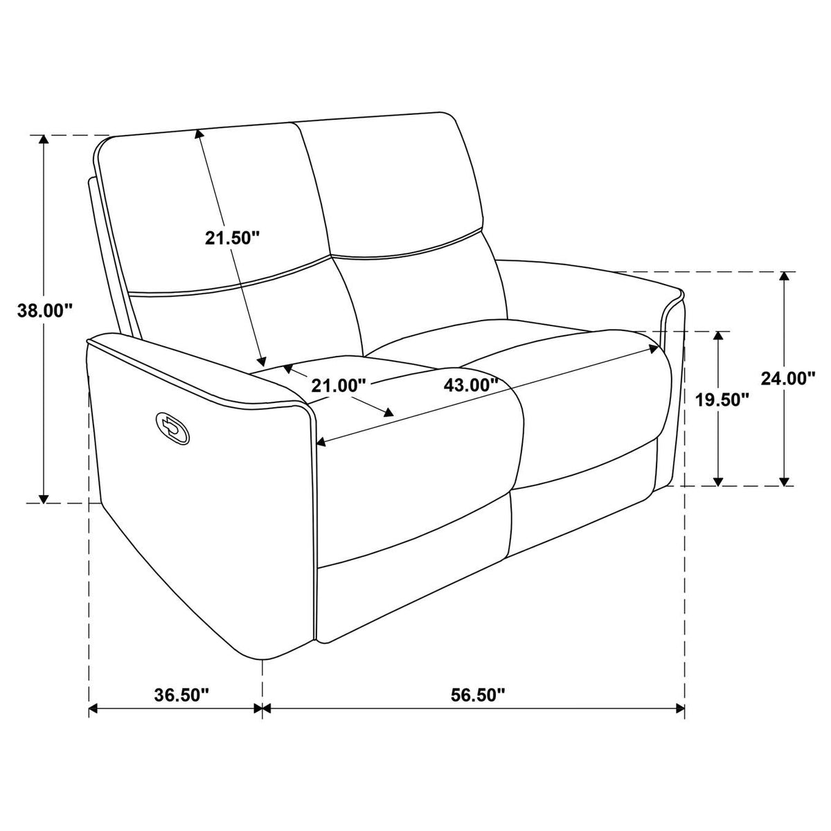 609571-S3 Navarro 3-piece Upholstered Reclining Sofa Set Dark Brown