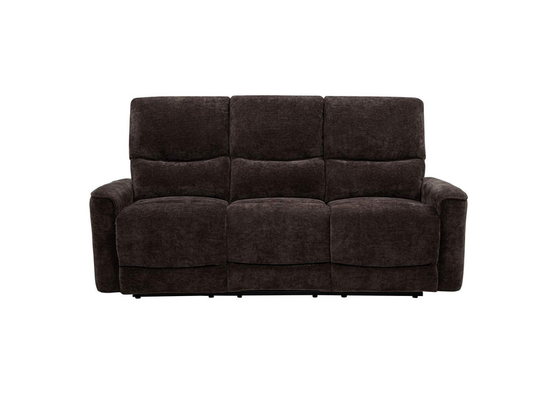 609571 Navarro Chenille Upholstered Reclining Sofa Dark Brown