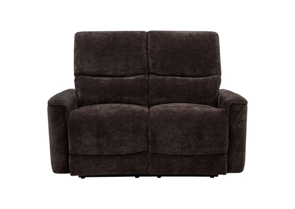 609572 Navarro Chenille Upholstered Reclining Loveseat Dark Brown