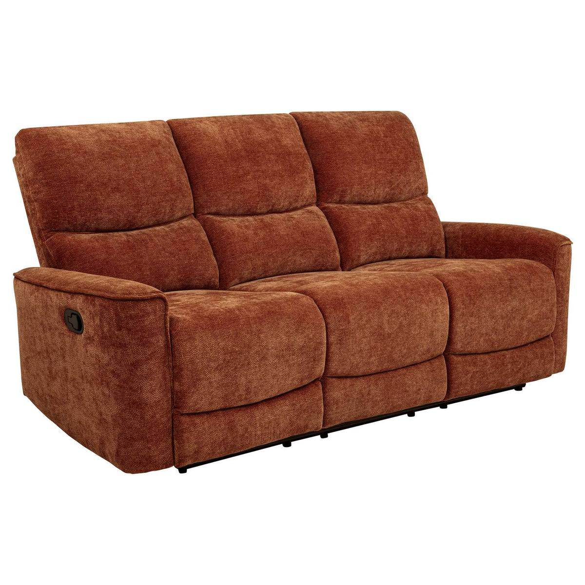 609574-S2 Navarro 2-piece Upholstered Reclining Sofa Set Orange