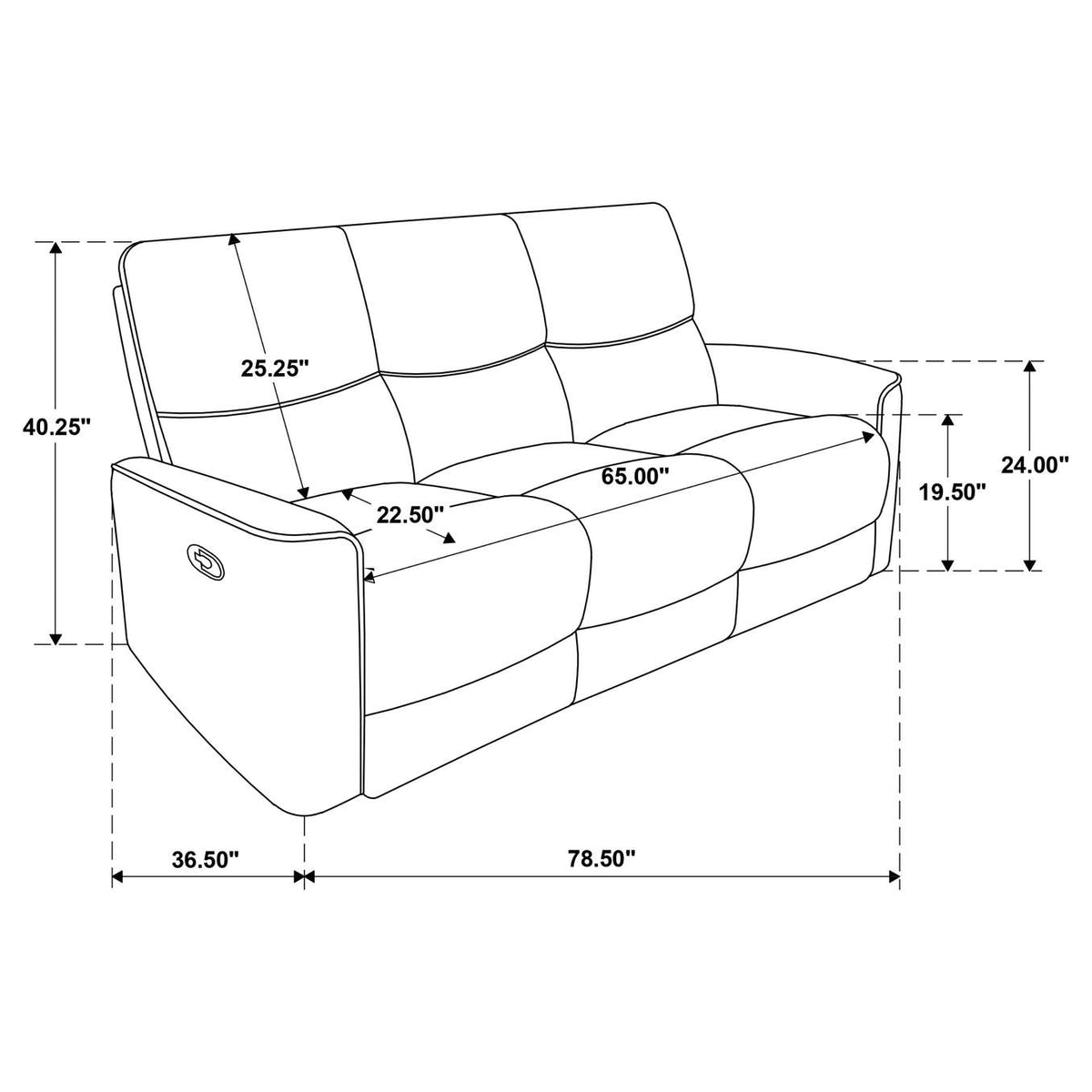 609574-S2 Navarro 2-piece Upholstered Reclining Sofa Set Orange