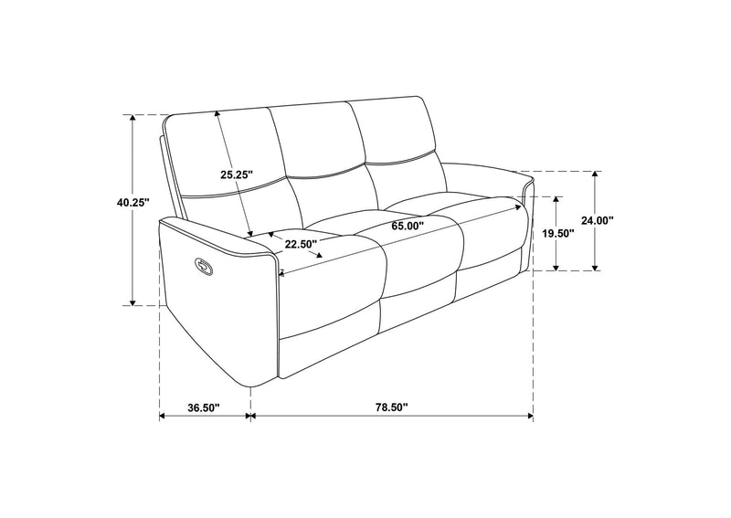 609574-S2 Navarro 2-piece Upholstered Reclining Sofa Set Orange