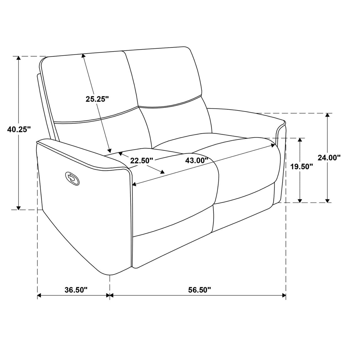 609574-S2 Navarro 2-piece Upholstered Reclining Sofa Set Orange