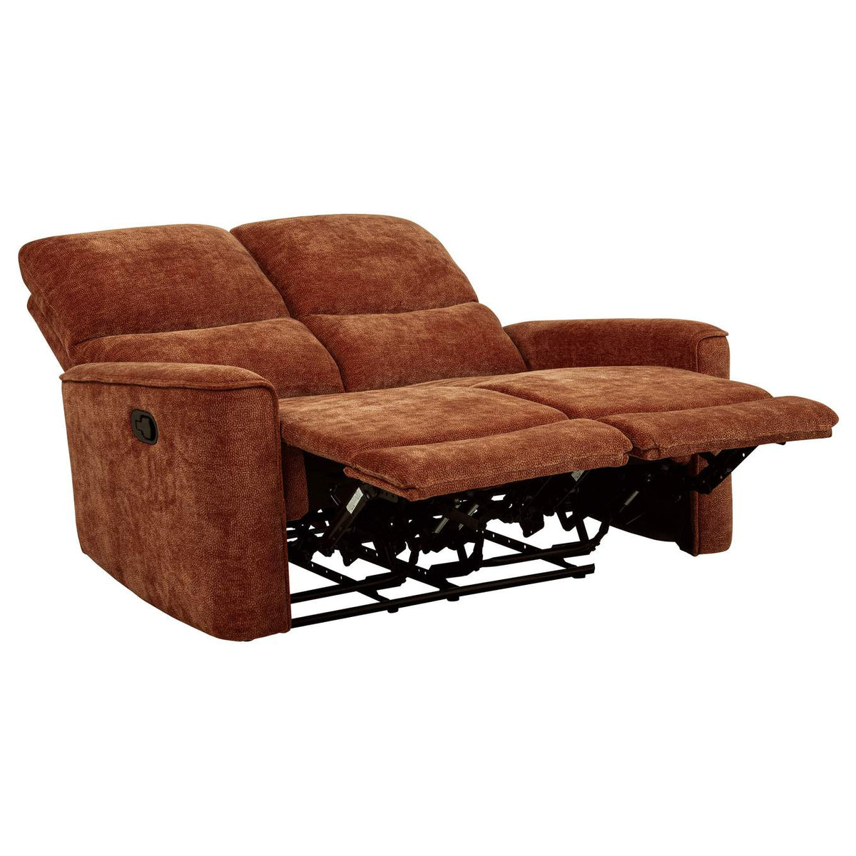 609574-S3 Navarro 3-piece Upholstered Reclining Sofa Set Orange