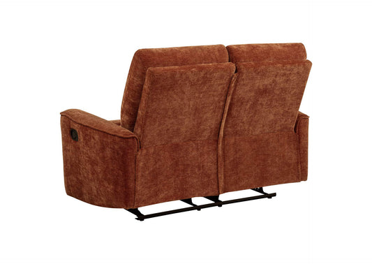 609574-S3 Navarro 3-piece Upholstered Reclining Sofa Set Orange