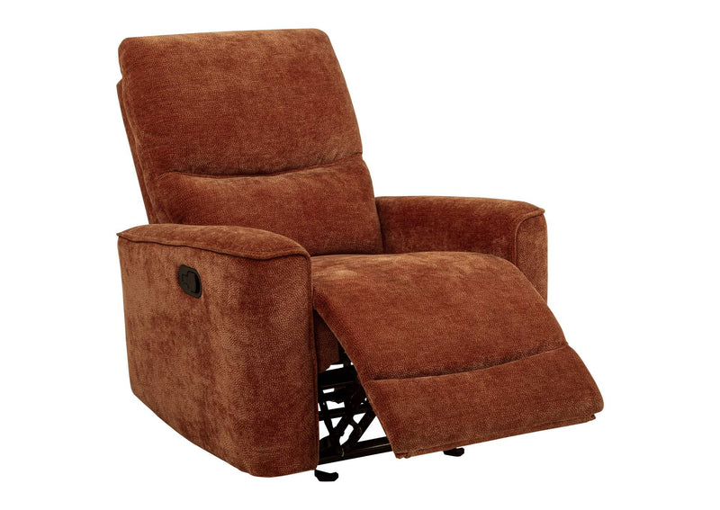 609574-S3 Navarro 3-piece Upholstered Reclining Sofa Set Orange