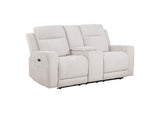 610151P-S2 Kennett 2-piece Chenille Power Reclining Sofa Set Ivory