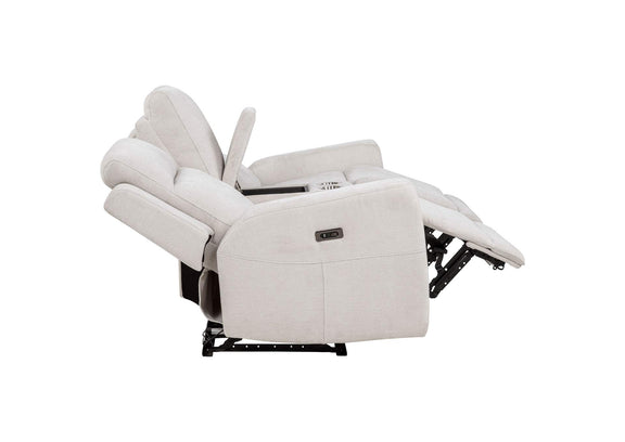610151P-S2 Kennett 2-piece Chenille Power Reclining Sofa Set Ivory