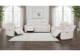 610151P-S3 Kennett 3-piece Chenille Power Reclining Sofa Set Ivory