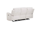 610151P Kennett Chenille Upholstered Power Reclining Sofa Ivory