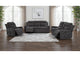 610154P-S3 Kennett 3-piece Chenille Power Reclining Sofa Set Dark Grey