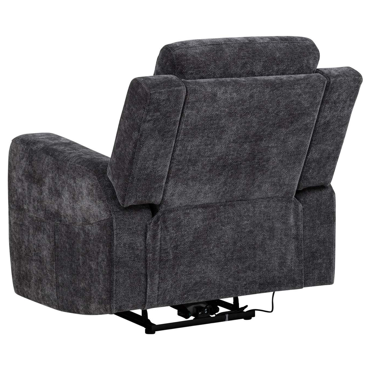 610154P-S3 Kennett 3-piece Chenille Power Reclining Sofa Set Dark Grey