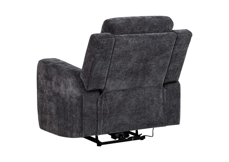 610154P-S3 Kennett 3-piece Chenille Power Reclining Sofa Set Dark Grey