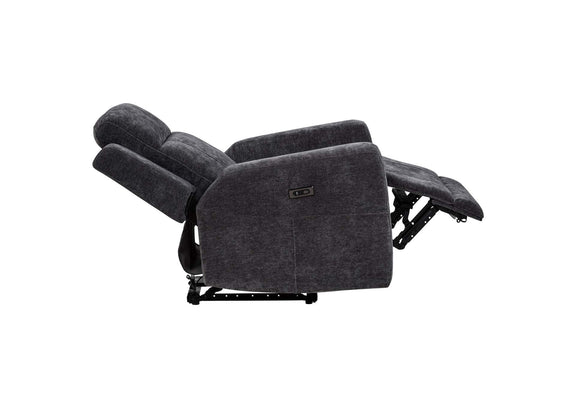 610154P-S3 Kennett 3-piece Chenille Power Reclining Sofa Set Dark Grey
