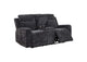 610155P Kennett Chenille Upholstered Power Reclining Loveseat Grey