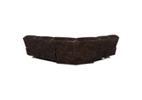 610190P Sycamore Upholstered Power Reclining Sectional Sofa Brown