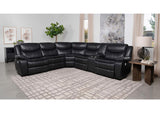 610200P Sycamore Upholstered Power Reclining Sectional Sofa Grey