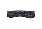 610200P Sycamore Upholstered Power Reclining Sectional Sofa Grey