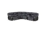 Sycamore Upholstered Power Reclining Sectional Sofa Grey