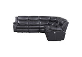 610200P Sycamore Upholstered Power Reclining Sectional Sofa Grey