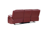 610241-S2 Camila 2-piece Upholstered Reclining Sofa Set Red