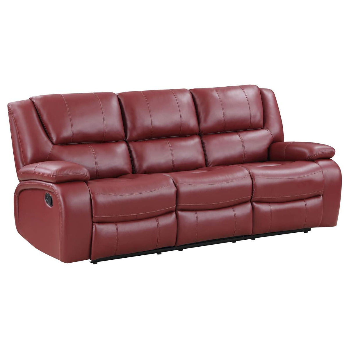 610241 Camila Upholstered Motion Reclining Sofa Red