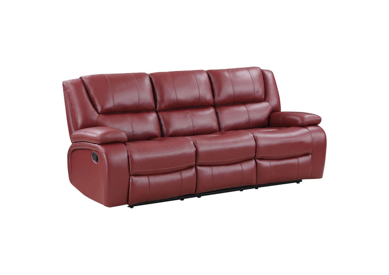 610241 Camila Upholstered Motion Reclining Sofa Red