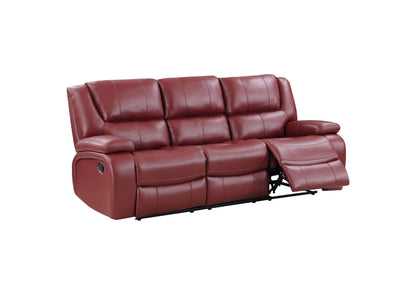 610241 Camila Upholstered Motion Reclining Sofa Red