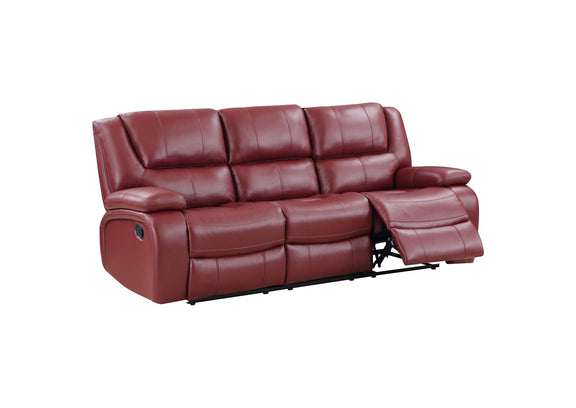 610241 Camila Upholstered Motion Reclining Sofa Red
