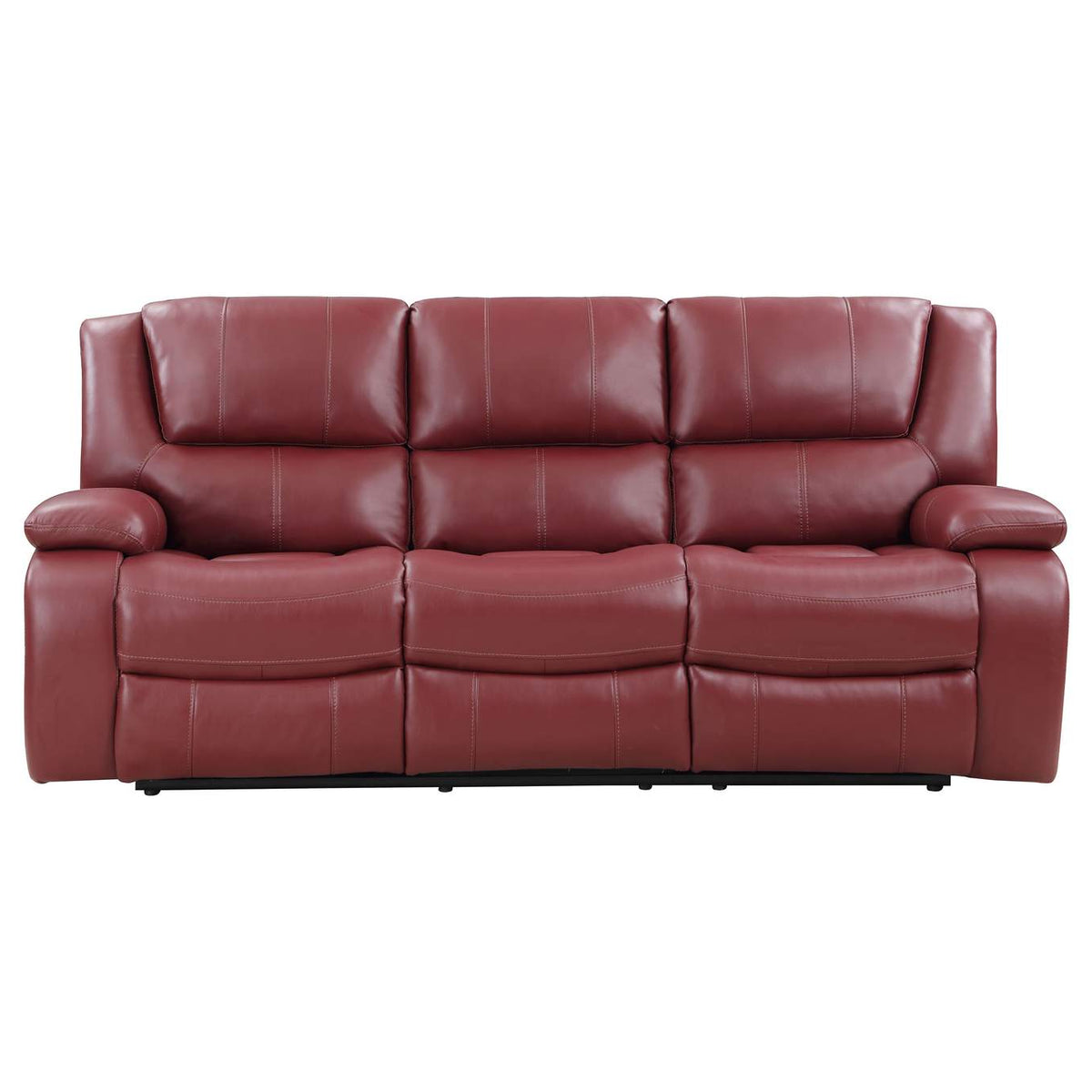 610241 Camila Upholstered Motion Reclining Sofa Red