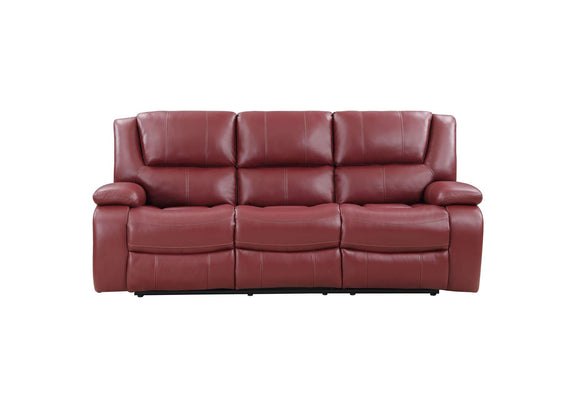 610241 Camila Upholstered Motion Reclining Sofa Red