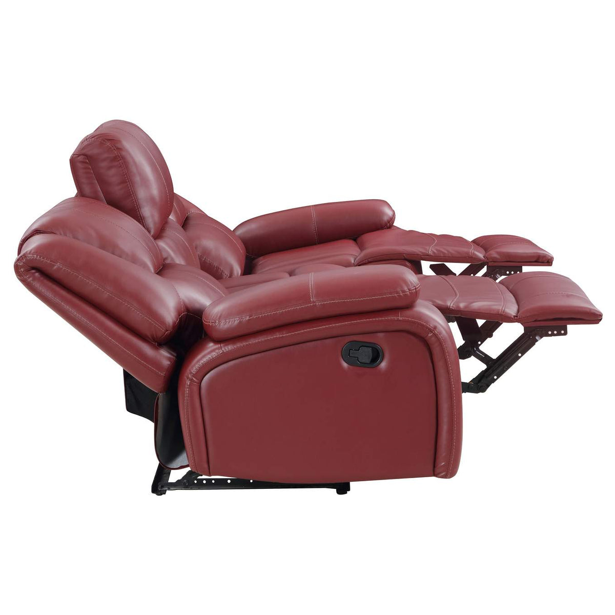 610241 Camila Upholstered Motion Reclining Sofa Red