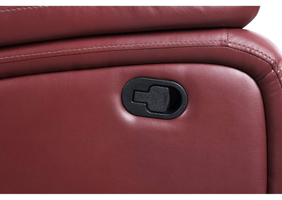 610241 Camila Upholstered Motion Reclining Sofa Red