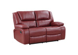 610242 Camila Upholstered Motion Reclining Loveseat Red