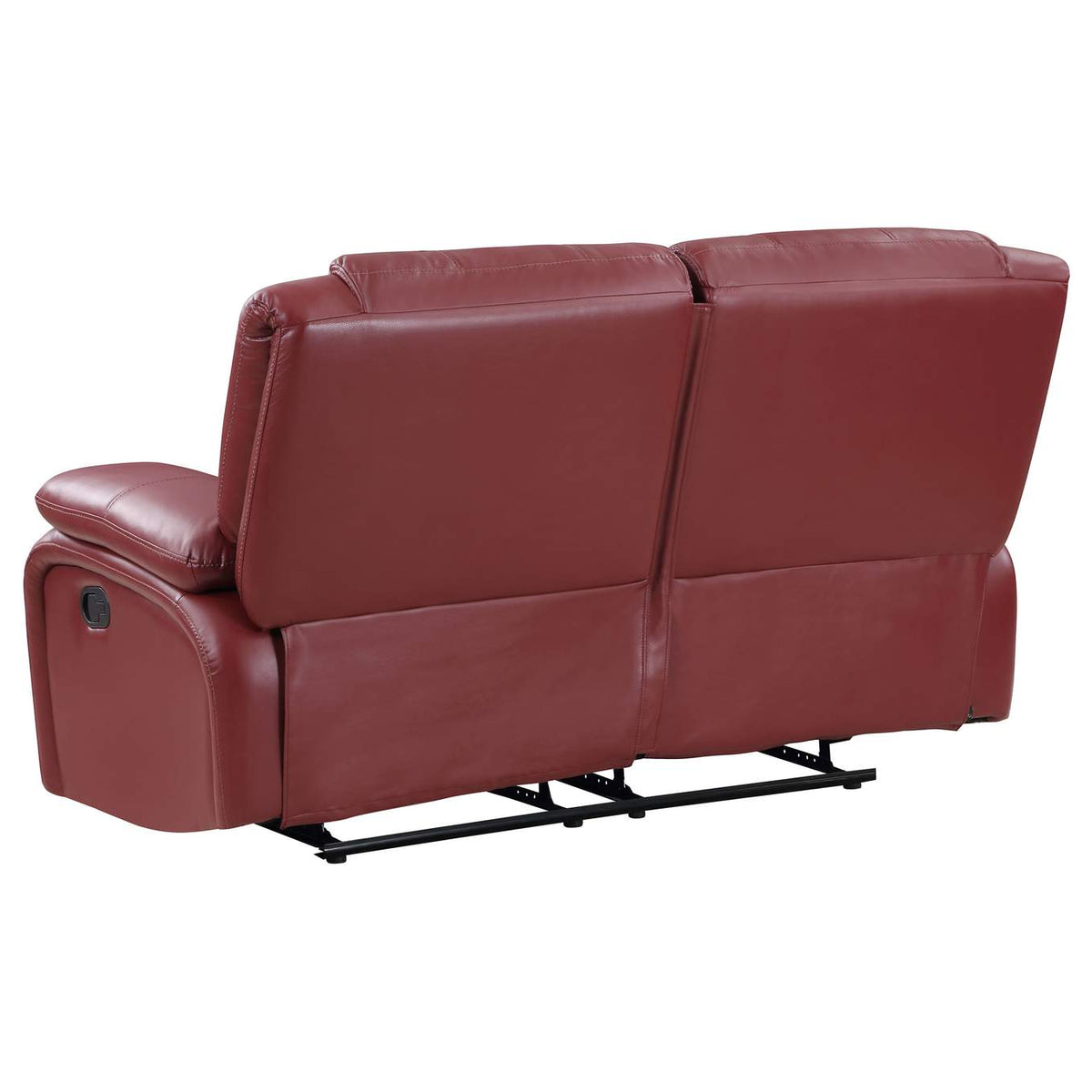 610242 Camila Upholstered Motion Reclining Loveseat Red