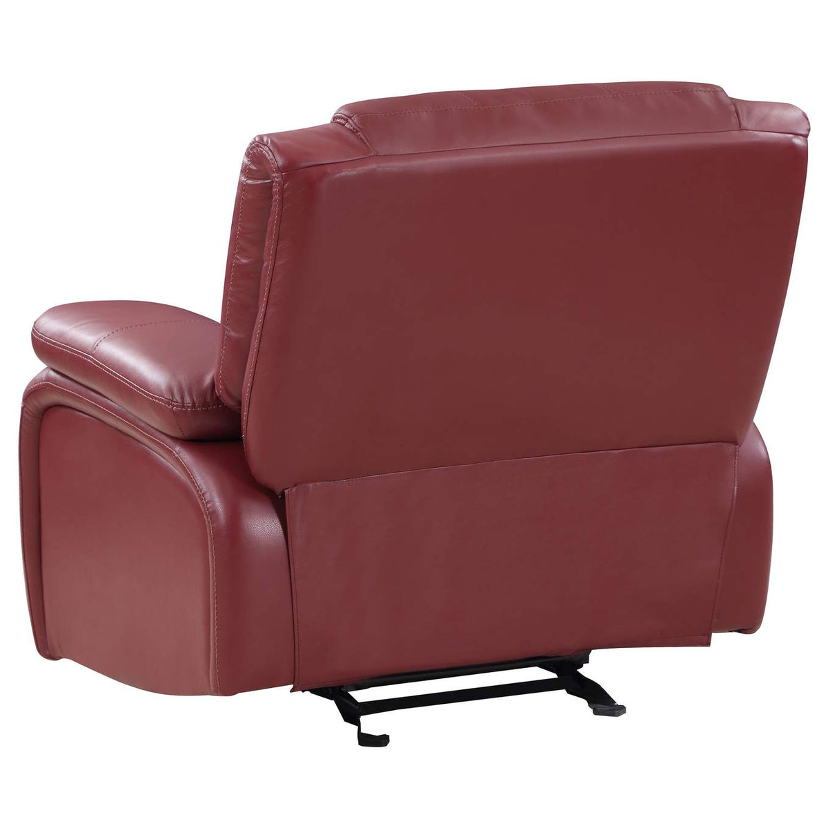 610243 Camila Upholstered Glider Recliner Chair Red